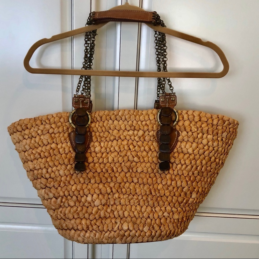 Tommy Bahama beach straw tote